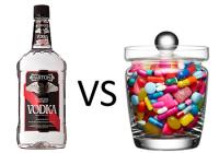 Alcohol vs antibiotics