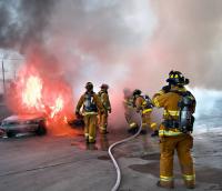 Smoke emitted during fire